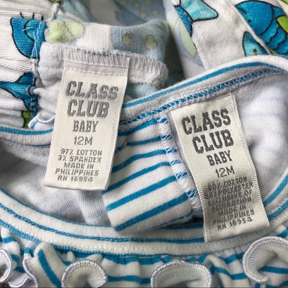 2 Baby Outfits - 1 Fish/Nautical 1 Hibiscus 12Mo. - Picture 10 of 11